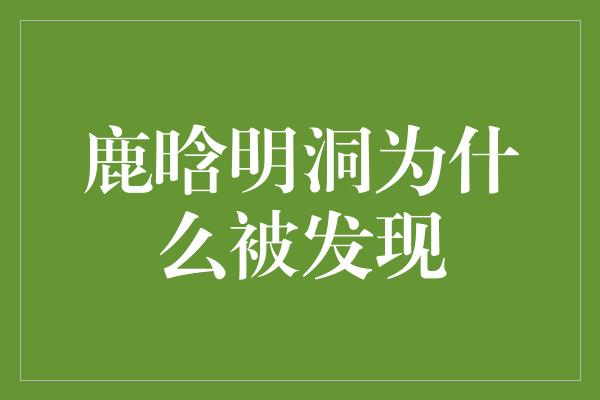 鹿晗明洞为什么被发现