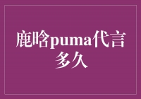 鹿晗与PUMA的完美合作：代言多久引发的品牌