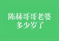 陈赫哥哥的妻子年龄揭秘！让你大开眼界！