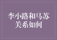 李小路与马苏的纠葛：一段深情与曲折的爱情