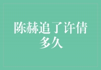 陈赫追求许倩的坚持与勇气