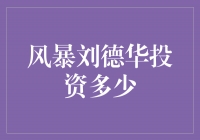 巨星刘德华投资风暴，究竟投入了多少资金？