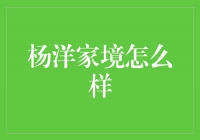 杨洋：从普通家庭到演艺巨星的奋斗之路