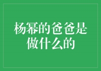 揭秘杨幂的爸爸——一个成功商人和爱心慈善