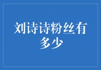 追随刘诗诗的粉丝人数达到惊人的规模！