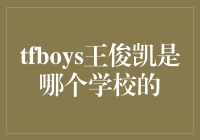 ＂TFBOYS王俊凯：梦想起航的青春校园＂