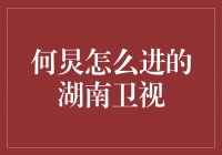 一位真正的湖南卫视之子——何炅的崛起之路