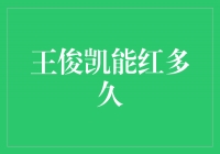 王俊凯：持续燃烧的明星之火